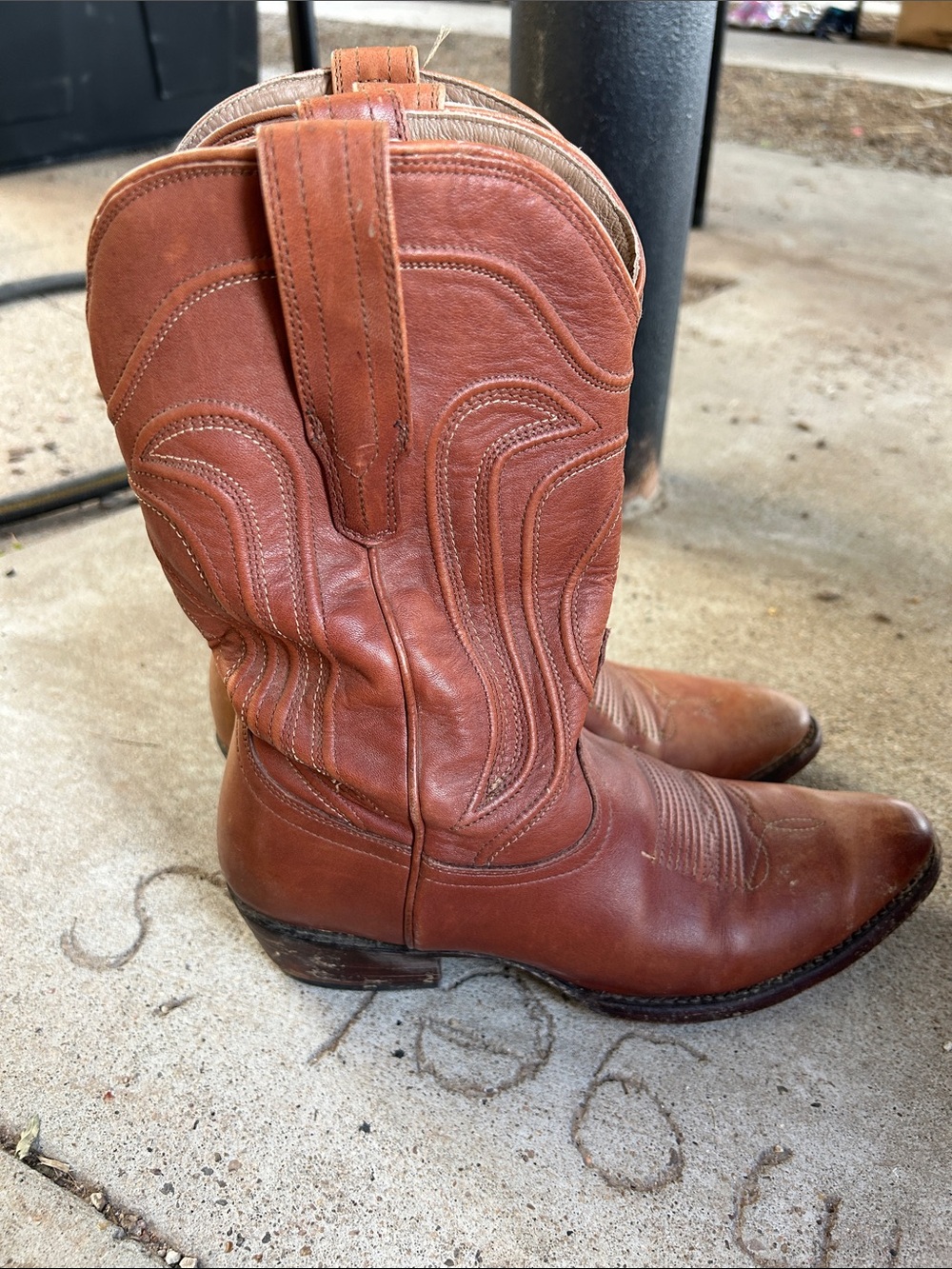 Tecovas Rustic Chestnut Leather Western Boots